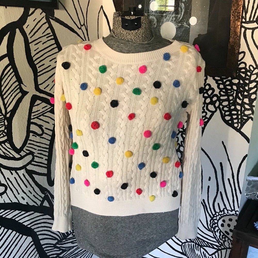 Large Pom Pom Sweater